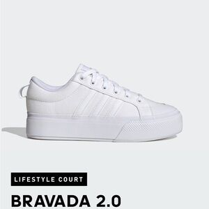 Adidas Bravada 2.0 White Sneakers